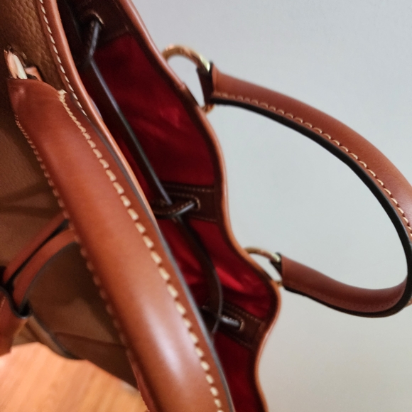 Dooney & Bourke Florentine Buckley Brown Leather Handbag - Picture 9 of 12